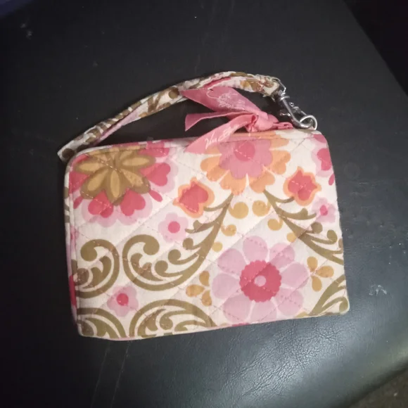 Vera Bradley Pink Wristlet - Picture 2 of 8